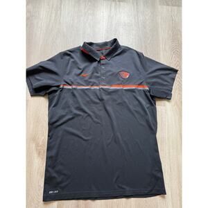 Nike Dri-Fit University of Oregon OSU Beaver Polo Shirt, Men's size XL, Black